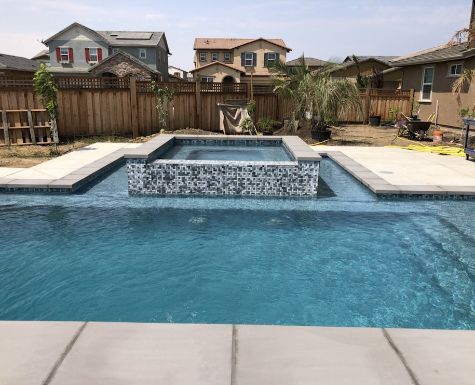 this picture of pool deck in brentwood concrete